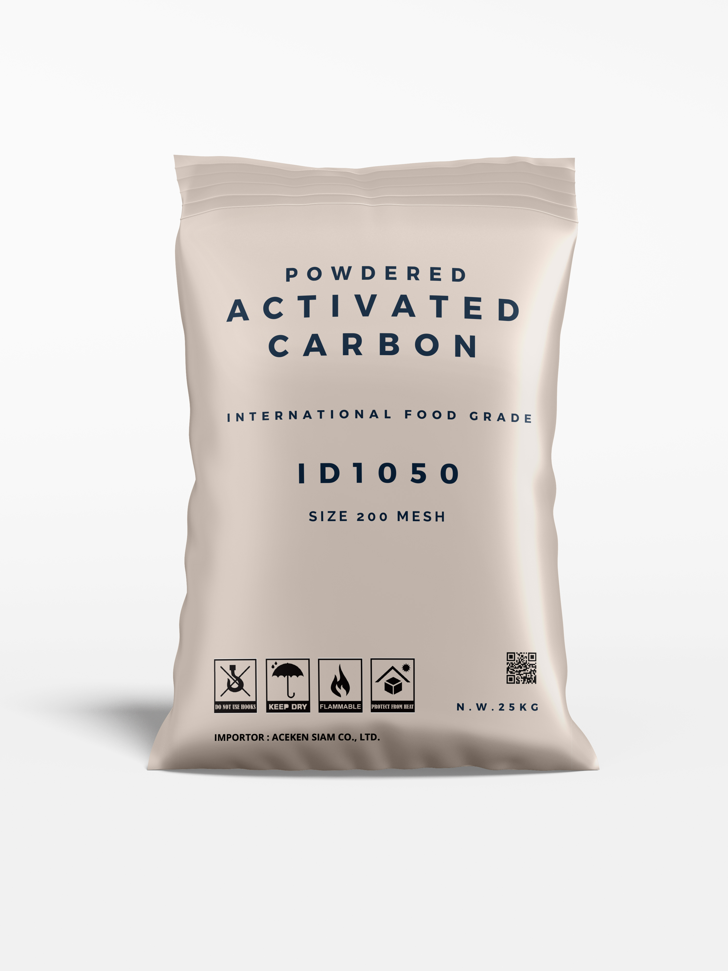 Powdered Activated Carbon ID1050 size 200 mesh International Food Grade
